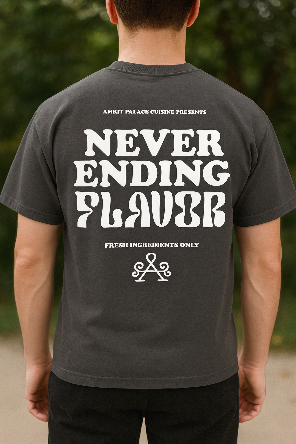 Charcoal “Never Ending Flavor” Tee